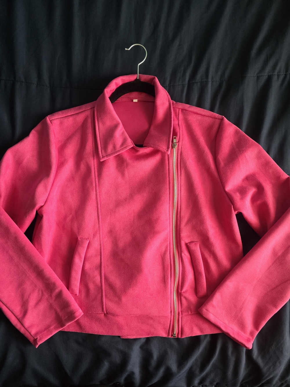 Women's Hot Pink Zip-Front Jacket